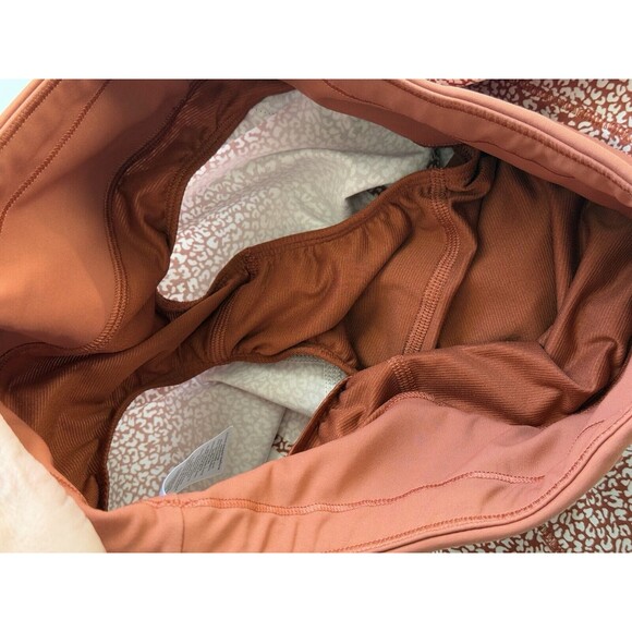 ATHLETA Run With It Printed 3.5” Shorts WOMENS XXS Micro Cheetah Rust Orange UT - Picture 13 of 15